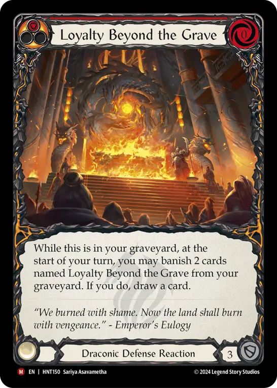 Loyalty Beyond the Grave card image, pitch 1