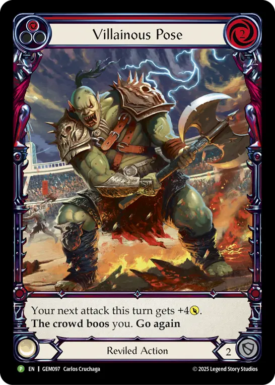 Villainous Pose card image, pitch 1