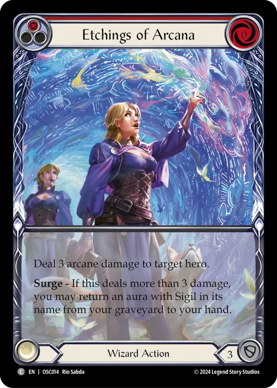 Etchings of Arcana card image, pitch 1