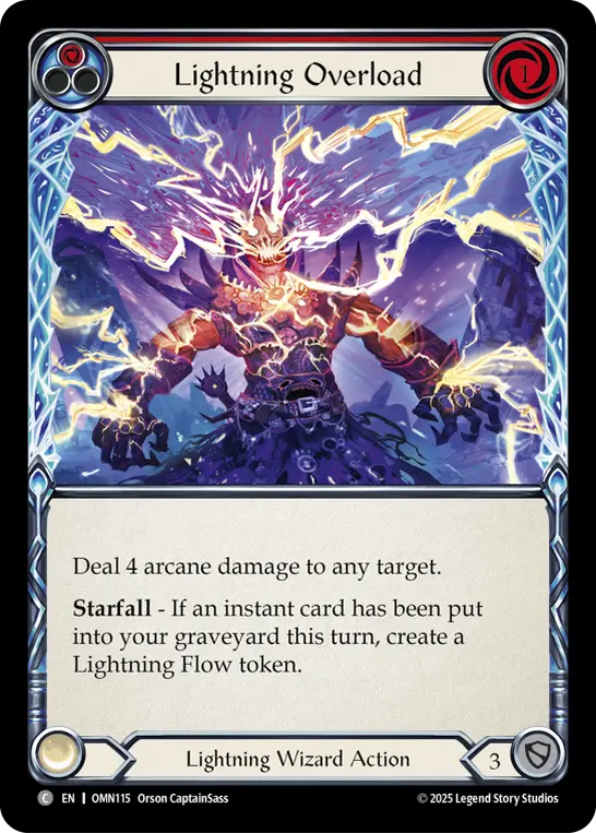 Lightning Overload card image, pitch 1