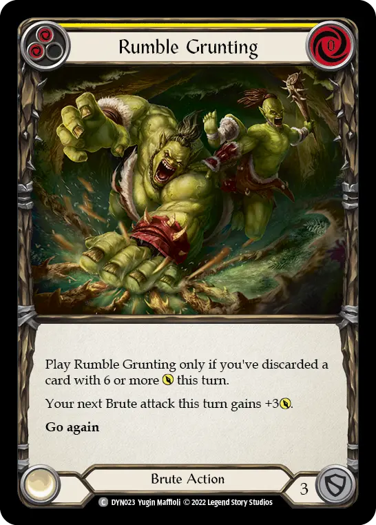 Rumble Grunting card image, pitch 2