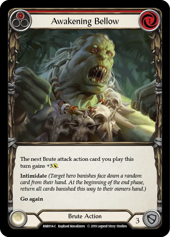 Awakening Bellow card image, pitch 1