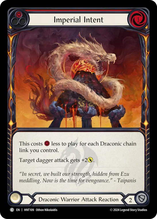 Imperial Intent card image, pitch 1