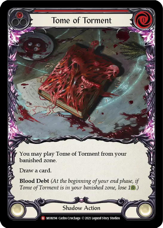 Tome of Torment card image, pitch 1