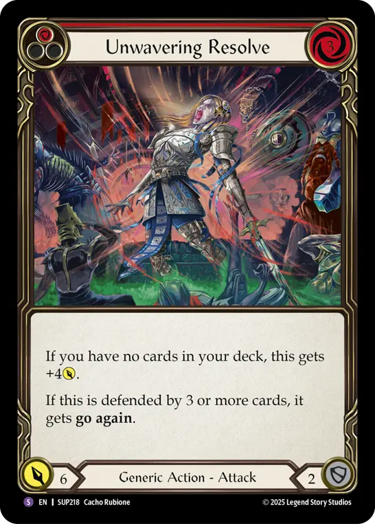 Unwavering Resolve card image, pitch 1