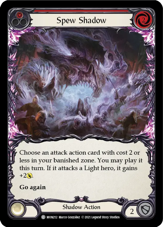 Spew Shadow card image, pitch 1
