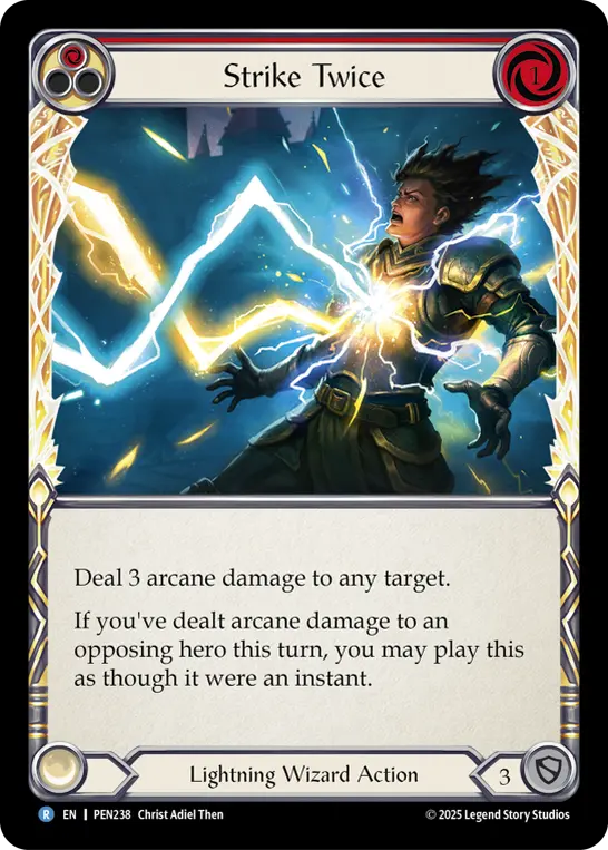 Strike Twice card image, pitch 1
