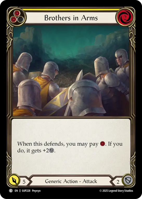 Brothers in Arms card image, pitch 2