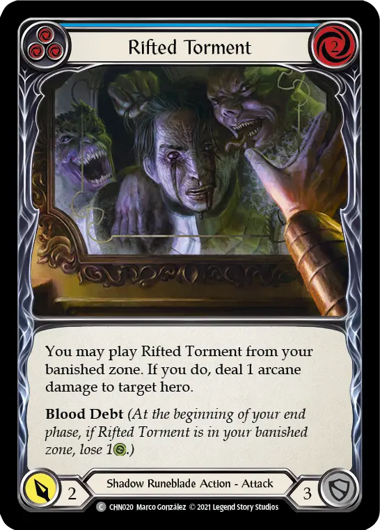 Rifted Torment card image, pitch 3
