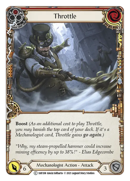 Throttle card image, pitch 1