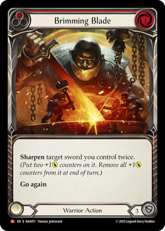 Brimming Blade card image, pitch 1