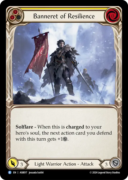 Banneret of Resilience card image, pitch 2