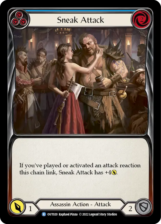 Sneak Attack card image, pitch 3