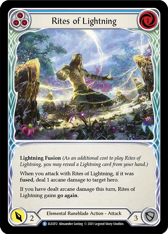 Rites of Lightning card image, pitch 3