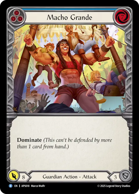 Macho Grande card image, pitch 3