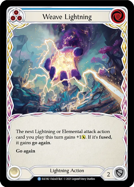 Weave Lightning card image, pitch 3