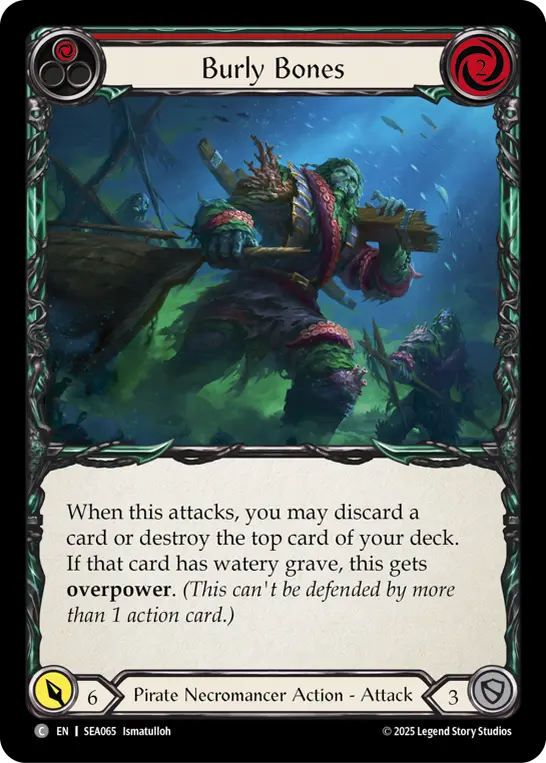 Burly Bones card image, pitch 1