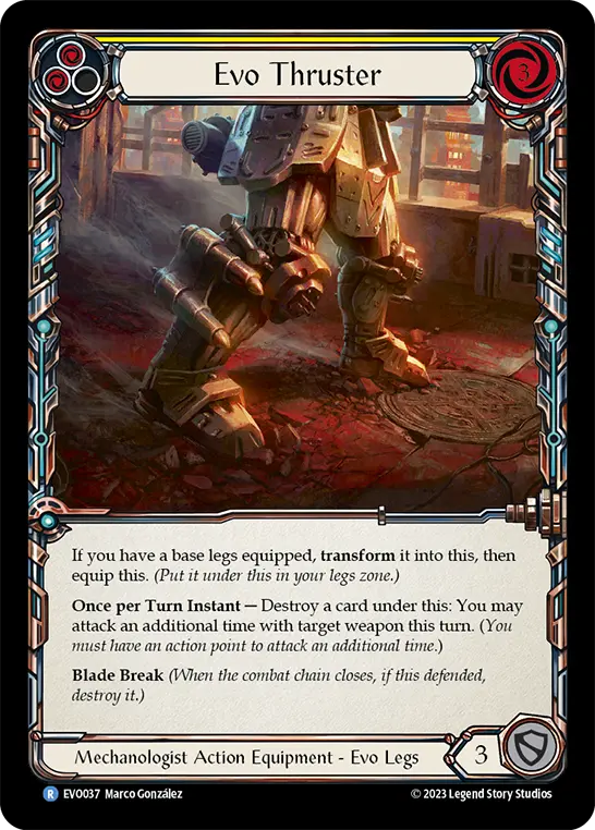 Evo Thruster card image, pitch 2