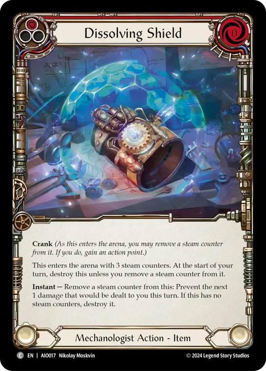 Dissolving Shield card image, pitch 1