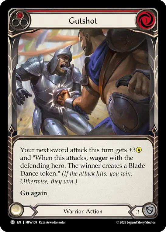 Gutshot card image, pitch 1