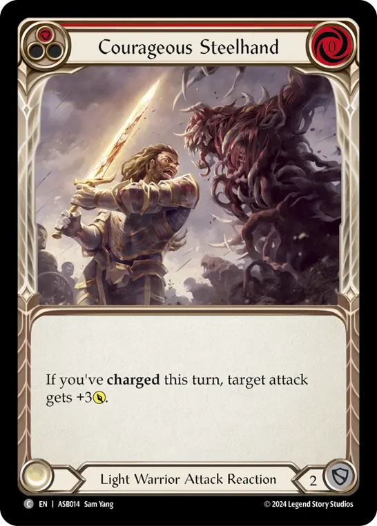 Courageous Steelhand card image, pitch 1