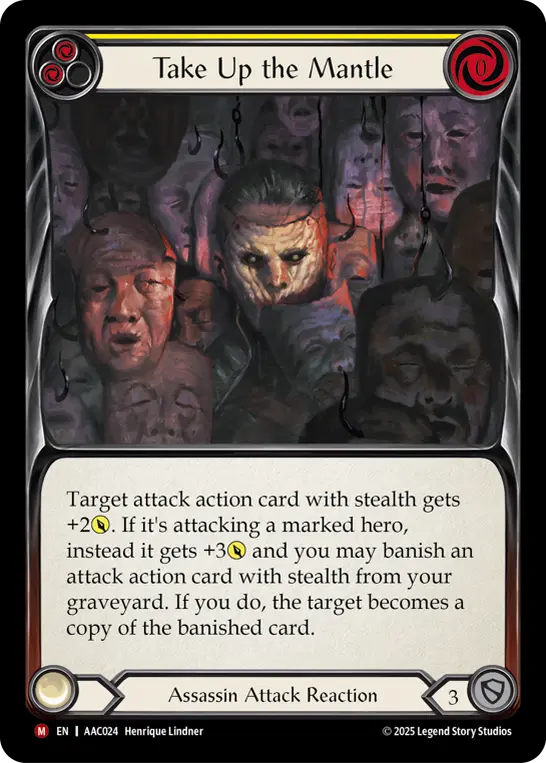 Take Up the Mantle card image, pitch 2