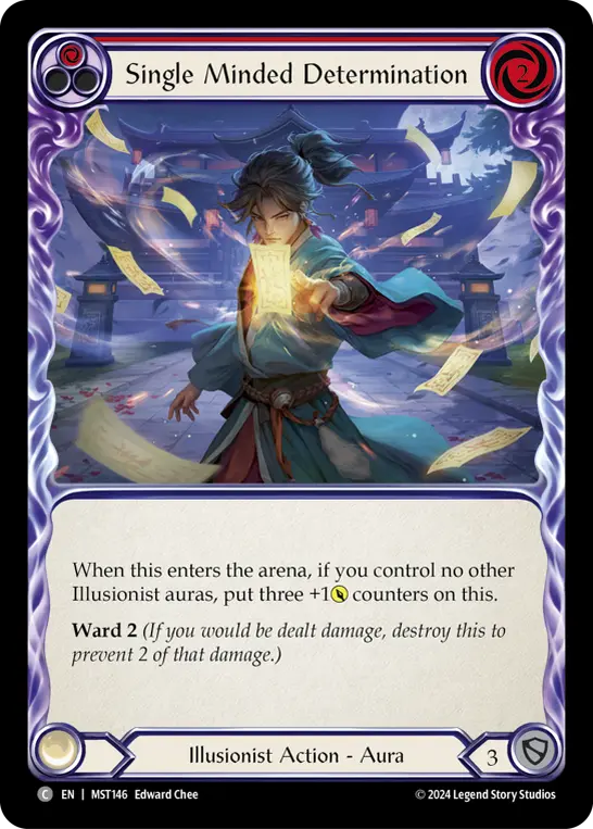 Single Minded Determination card image, pitch 1