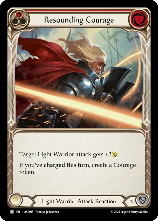 Resounding Courage card image, pitch 1