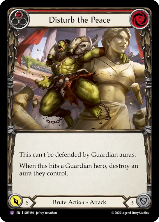 Disturb the Peace card image, pitch 1