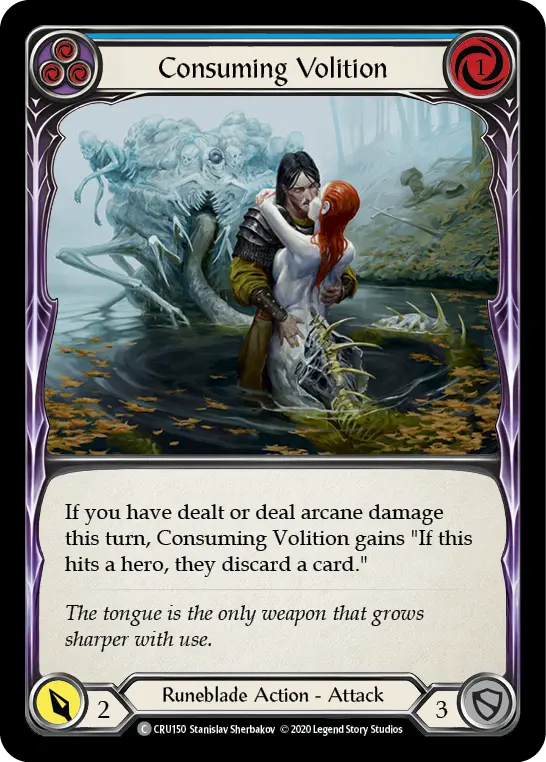 Consuming Volition card image, pitch 3