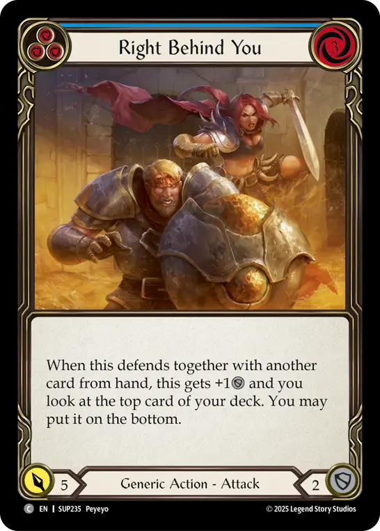 Right Behind You card image, pitch 3