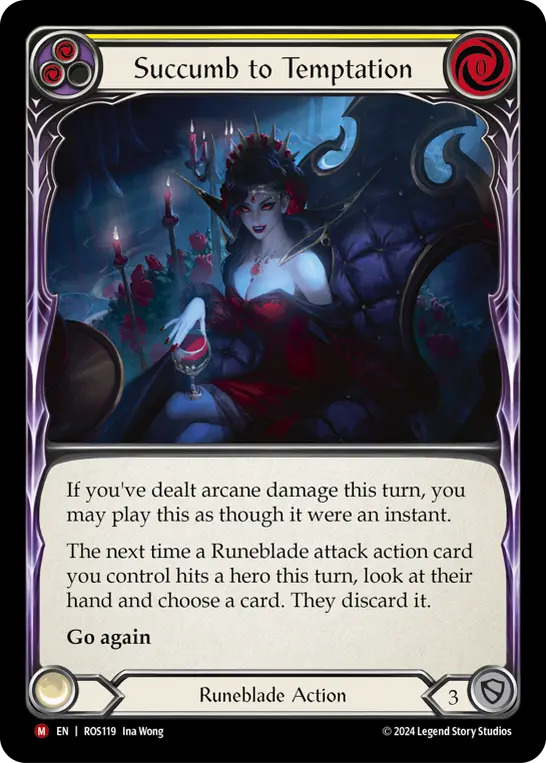 Succumb to Temptation card image, pitch 2