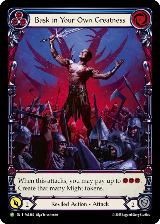 Bask in Your Own Greatness card image, pitch 3