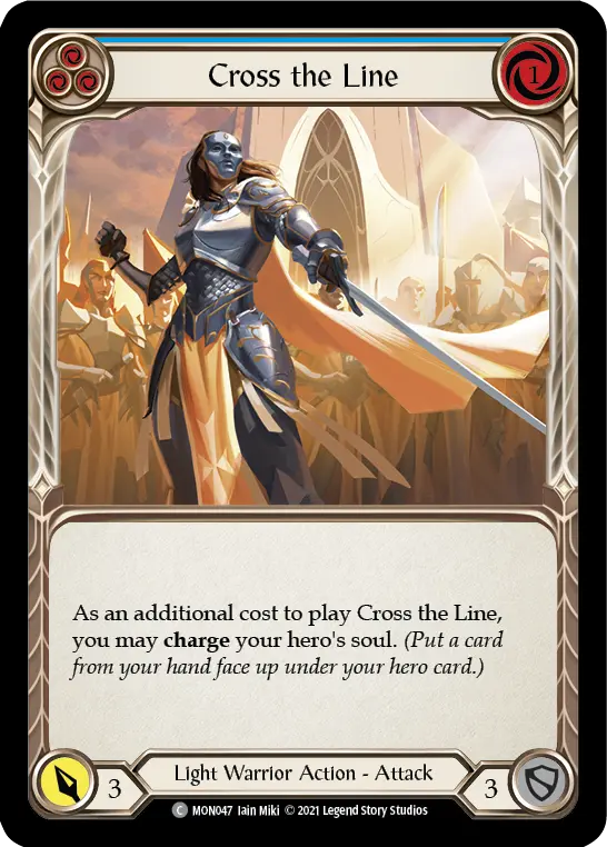 Cross the Line card image, pitch 3