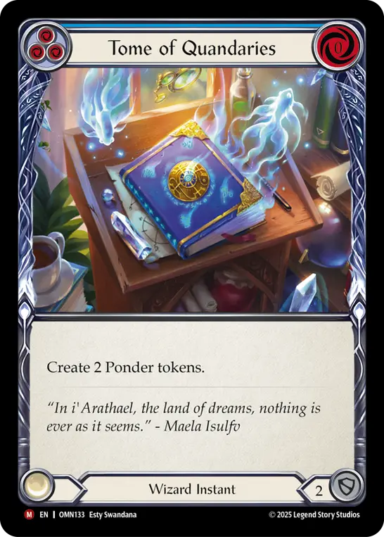 Tome of Quandaries card image, pitch 3