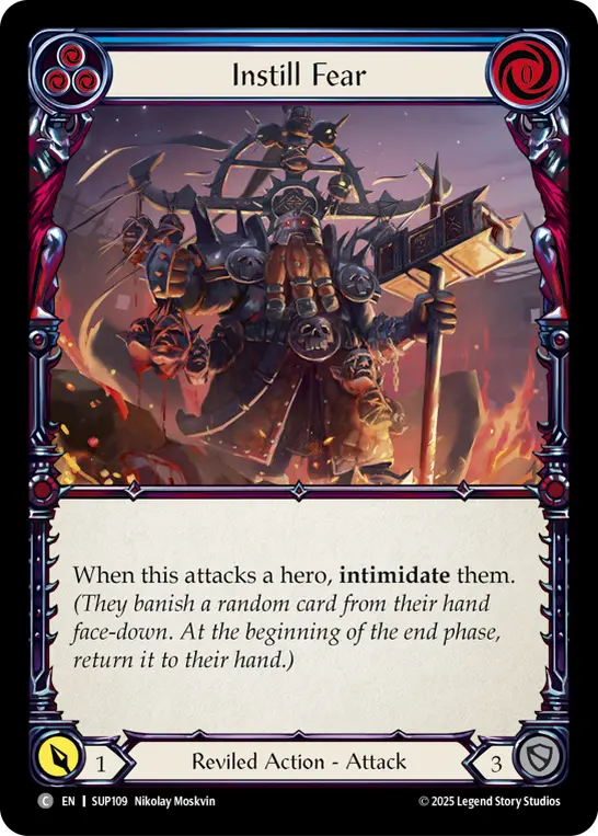 Instill Fear card image, pitch 3