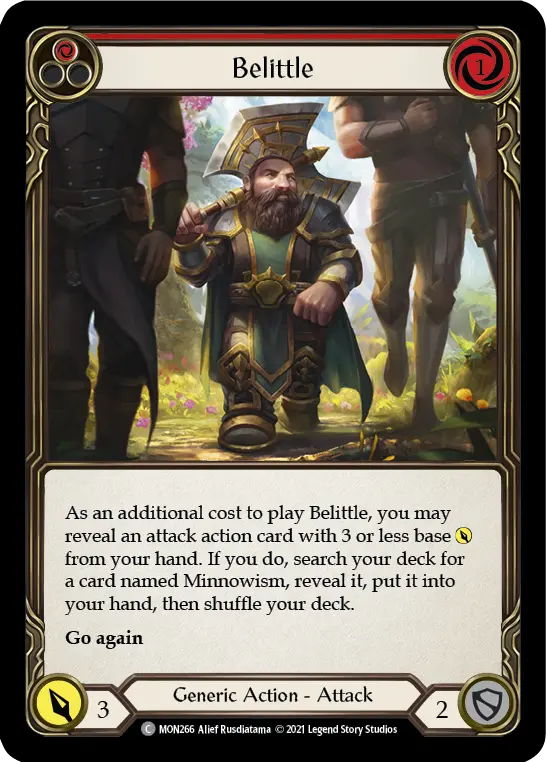 Belittle card image, pitch 1