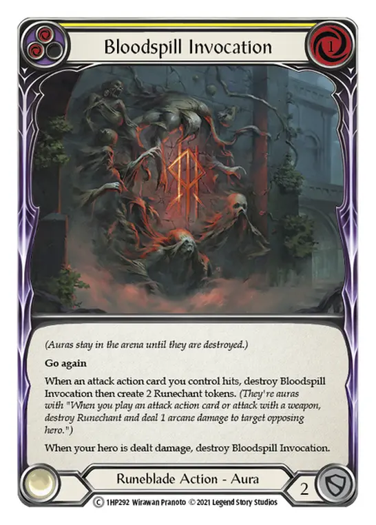 Bloodspill Invocation card image, pitch 2
