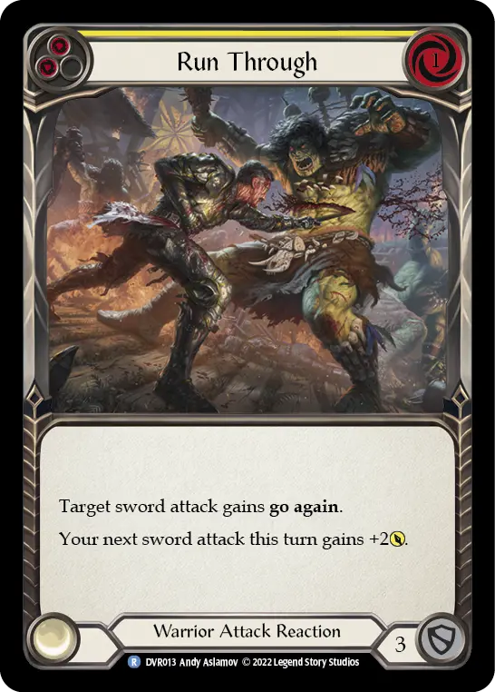 Run Through card image, pitch 2