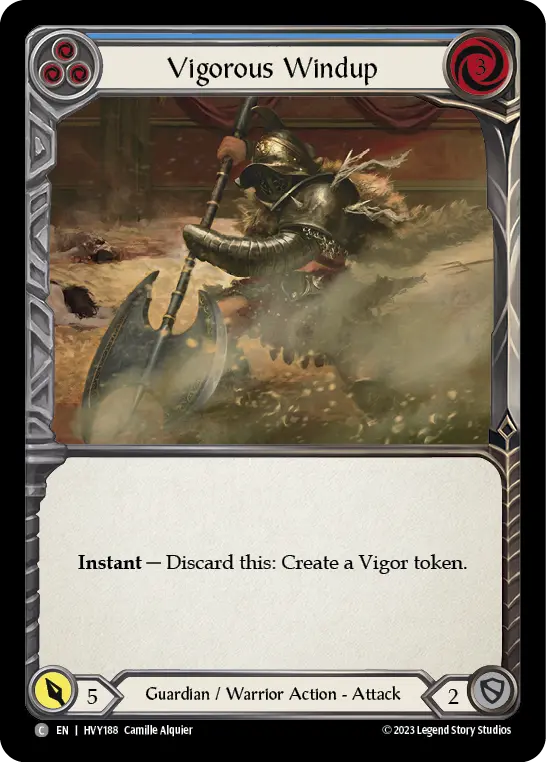 Vigorous Windup card image, pitch 3