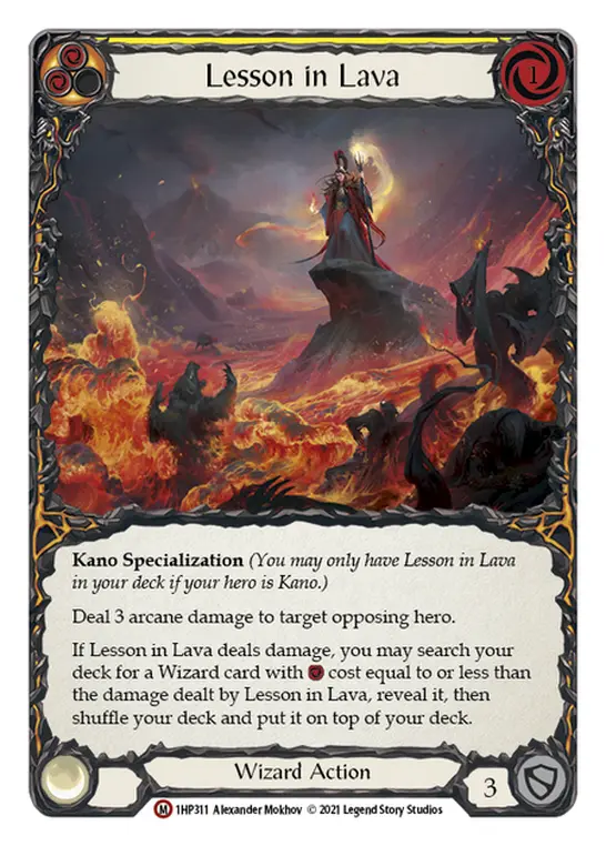 Lesson in Lava card image, pitch 2