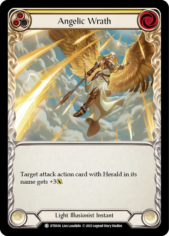 Angelic Wrath card image, pitch 2