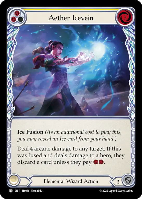 Aether Icevein card image, pitch 2