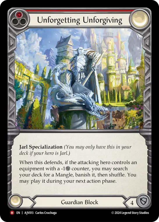 Unforgetting Unforgiving card image, pitch 1