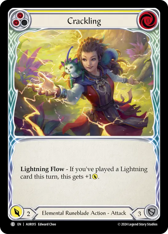 Crackling card image, pitch 2