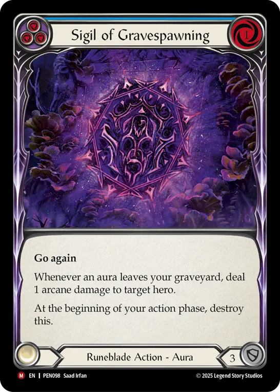 Sigil of Gravespawning card image, pitch 3