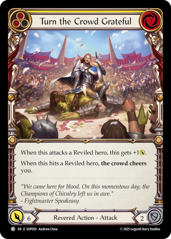 Turn the Crowd Grateful card image, pitch 2