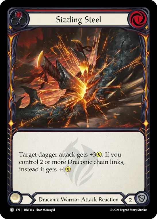 Sizzling Steel card image, pitch 1