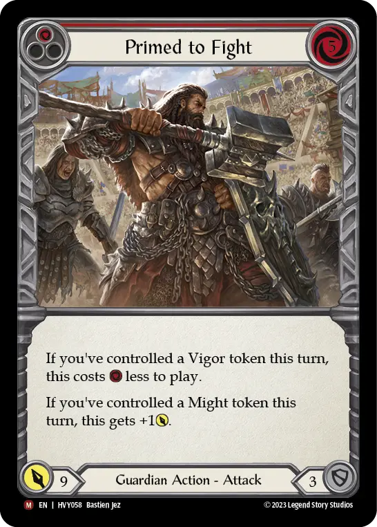 Primed to Fight card image, pitch 1