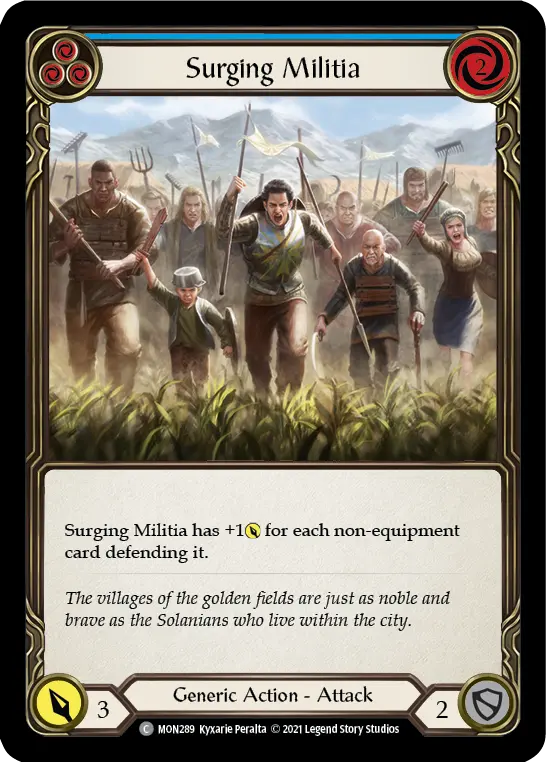 Surging Militia card image, pitch 3